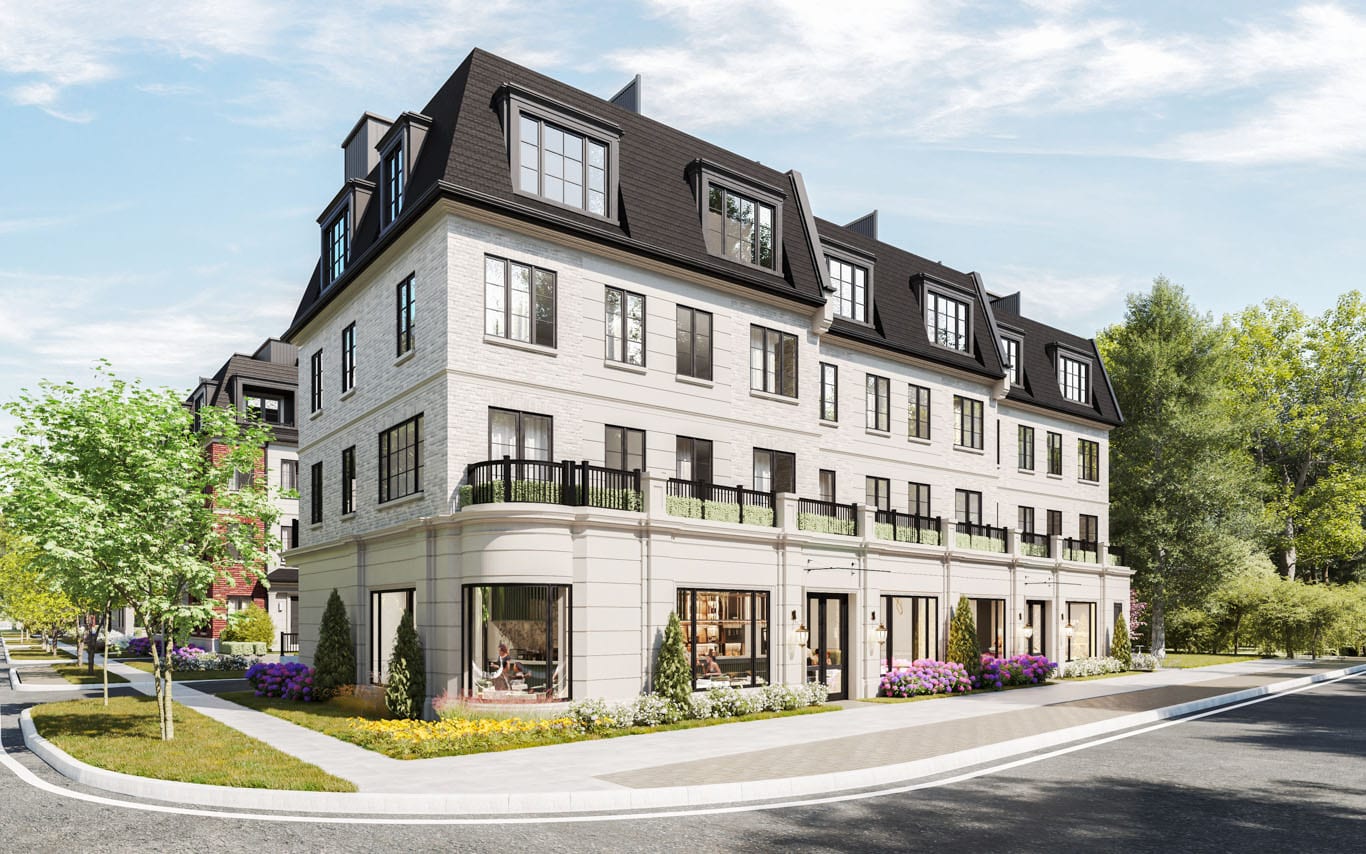 Kerr Village Towns Block D perspective rendering