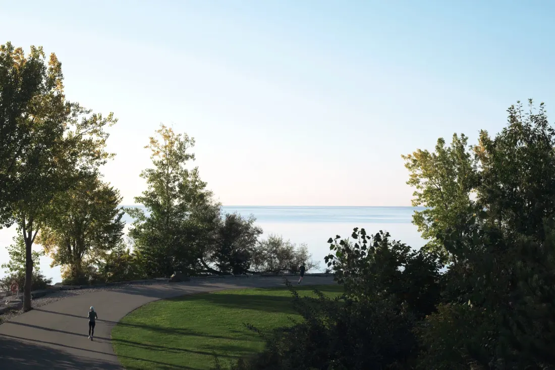 Waterfront park path at Lakeview, Mississauga
